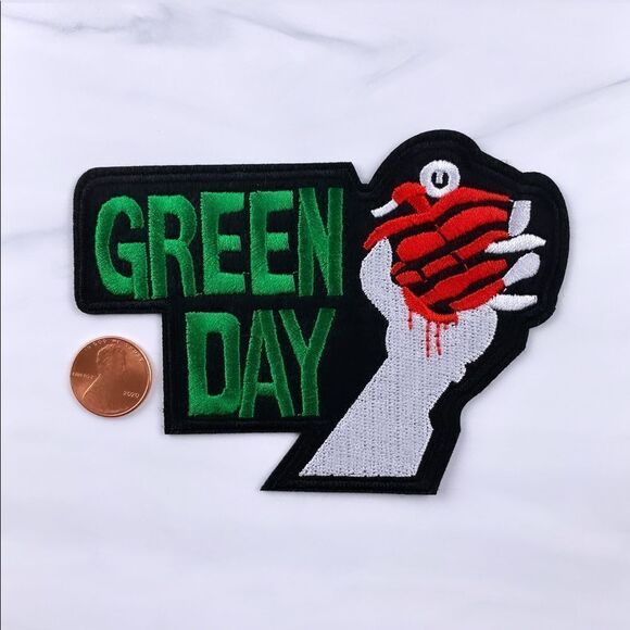 Green Day Bomb Embroidered Patch - Picture 2 of 3